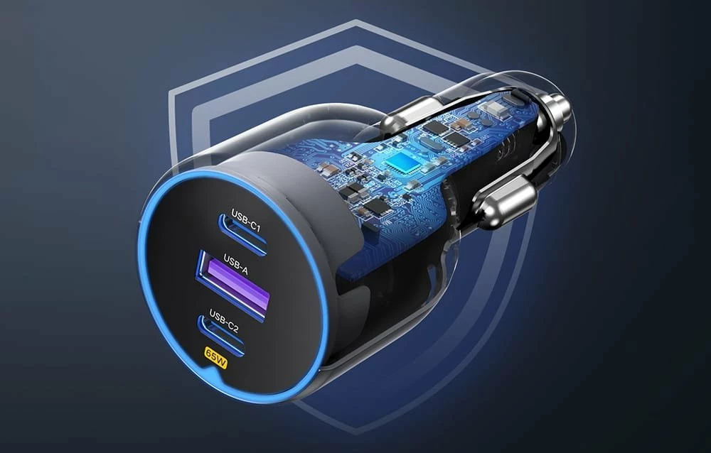 Karikues veture Ugreen EC703 75W, 2x USB-C + USB-A, i zi