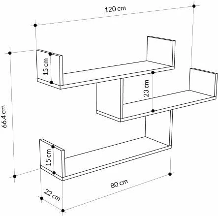 Raft muri Skye Decor, Tibet, i bardhë