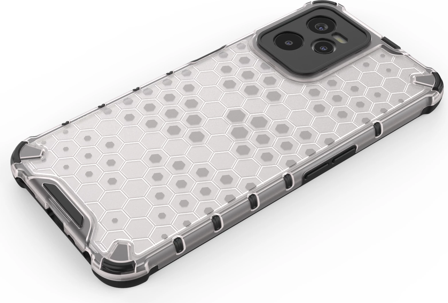 Mbështjellës Hurtel Honeycomb për Realme C35, Transparent