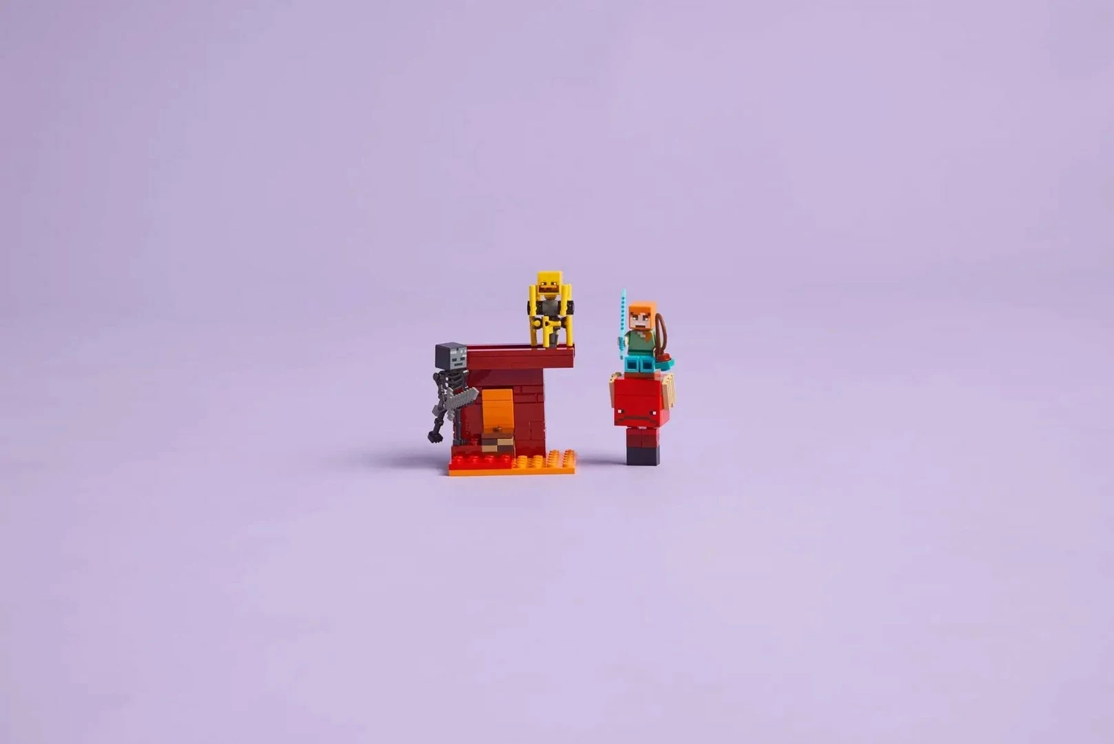 Set LEGO Minecraft 21266 The Nether Lava Battle