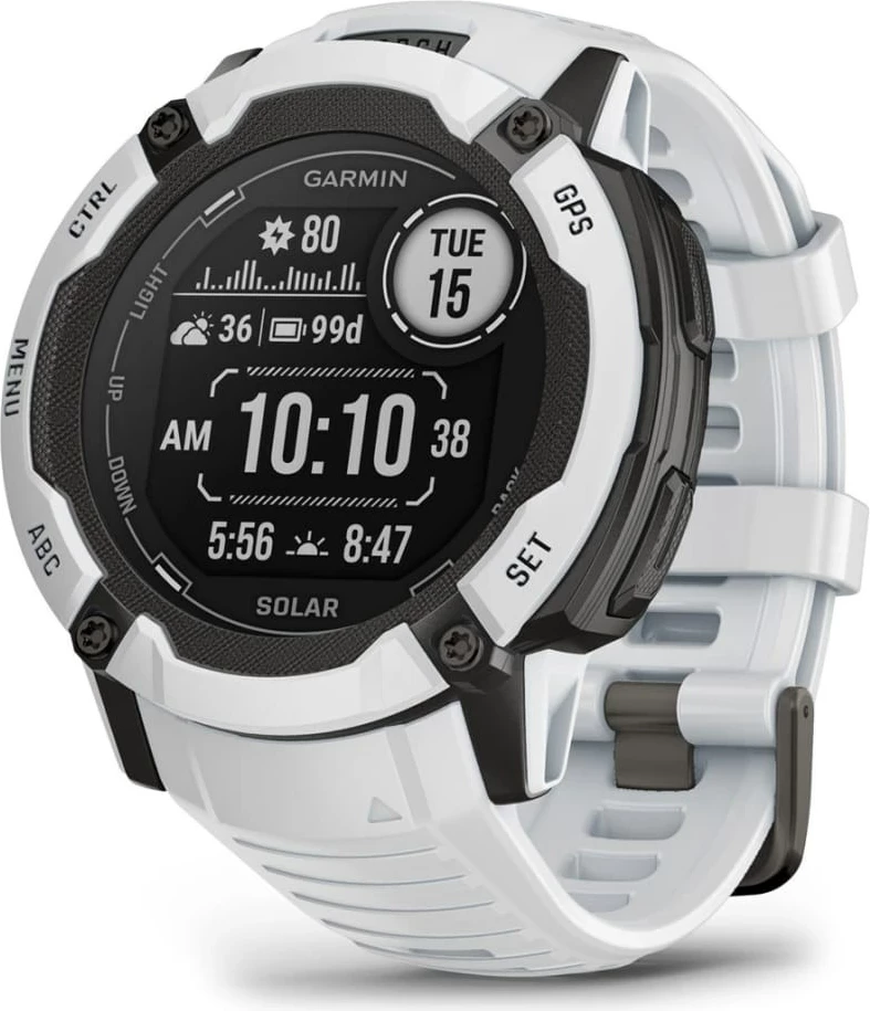 Smartwatch Garmin Instinct 2X Solar, 50mm, GPS, Bardhë