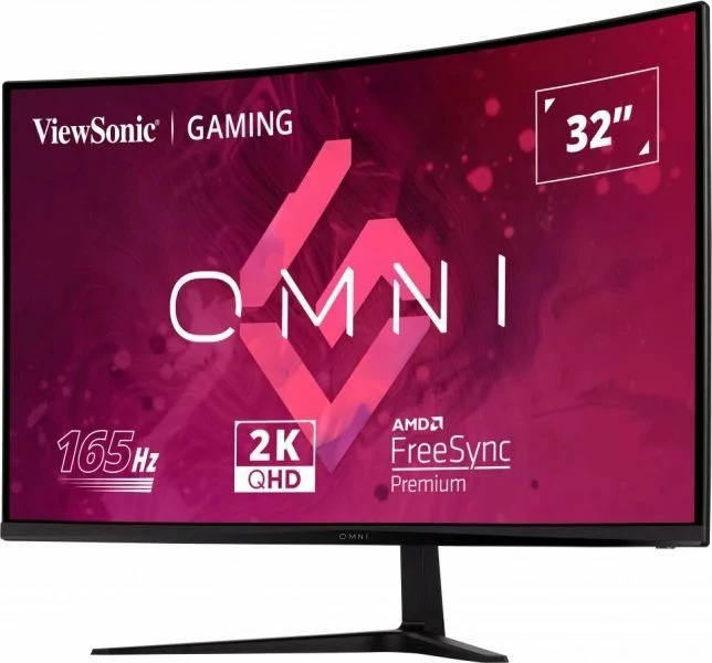 Monitor gaming ViewSonic VX3218C-2K 32\" WQHD 165Hz 1ms i lakuar, i zi
