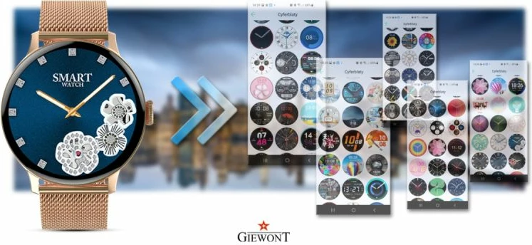 Smartwatch për femra Giewont, rozë