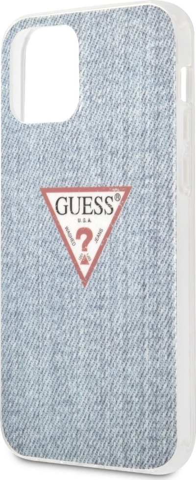 Mbështjellës Guess GUHCP12SPCUJULLB për iPhone 12 mini 5.4\", hardcase PC/TPU, Jeans Collection, blu