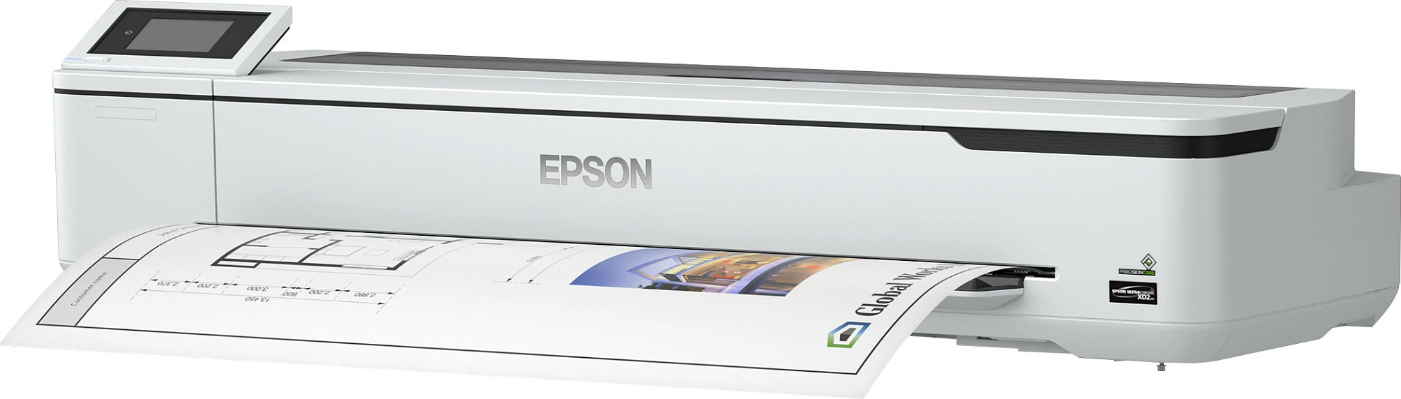 Printer madhformat Epson SureColor SC-T5100N, A0, 2400x1200 DPI, Wi‑Fi/Gigabit Ethernet, touchscreen, i bardhë