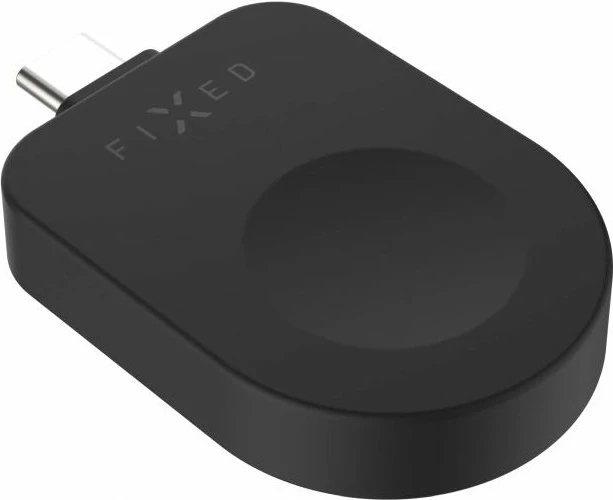 Adapter karikimi USB-C Fixed për Apple Watch (Powerstation Uni kompatibil), i zi, 1 copë