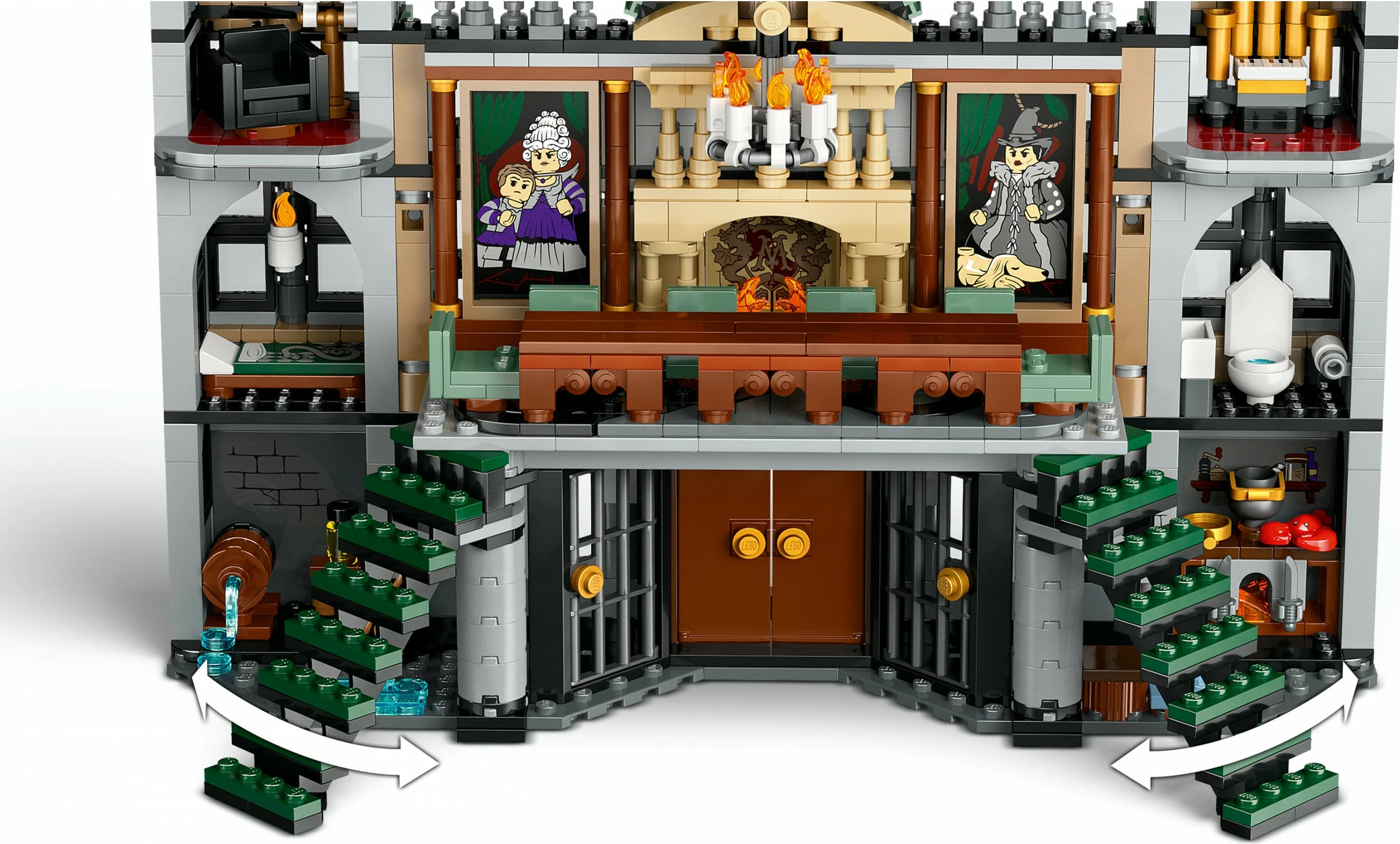 Set ndërtimi LEGO Harry Potter Landsitz der Familie Malfoy 76453, shumëngjyrësh