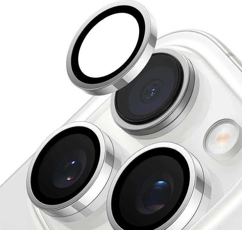 Xham mbrojtës kamerës Torras Lensguard për iPhone 16 Pro, Gri