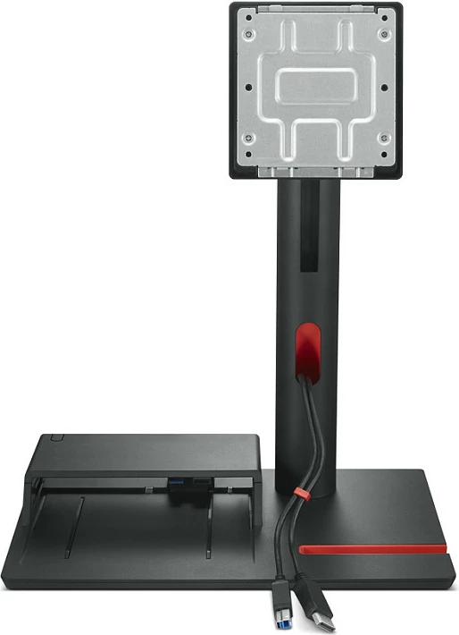 Mbajtëse monitori Lenovo ThinkCentre TIO Flex, VESA 100x100, deri 27", me menaxhim kabllove, e zezë