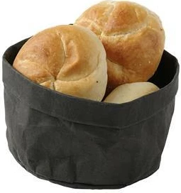 Shportë buke Fine Dine 170 x 150 mm, letër kraft e larshme, e zezë