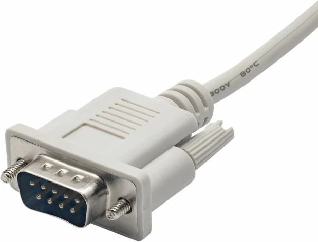 Kabllo RS-232 mashkull-mashkull Hikvision 2m, e bardhë