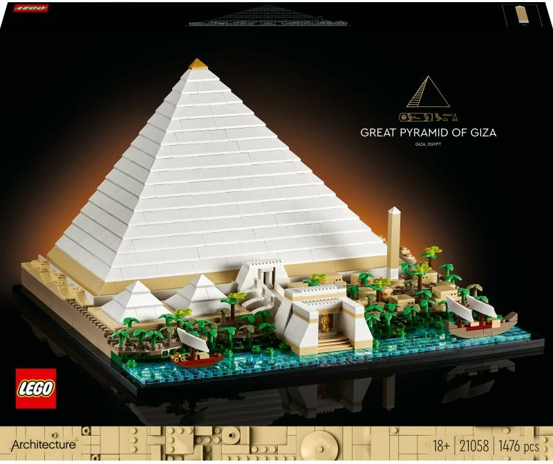 Set ndërtimi LEGO Architecture 21058 Great Pyramid of Giza 18+ set