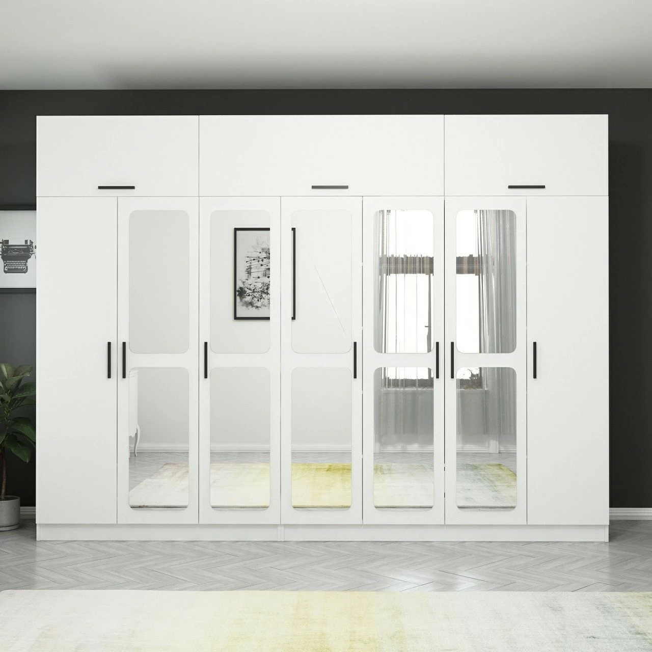 Dollap Skye Decor, ngjyrë e bardhë, 3949