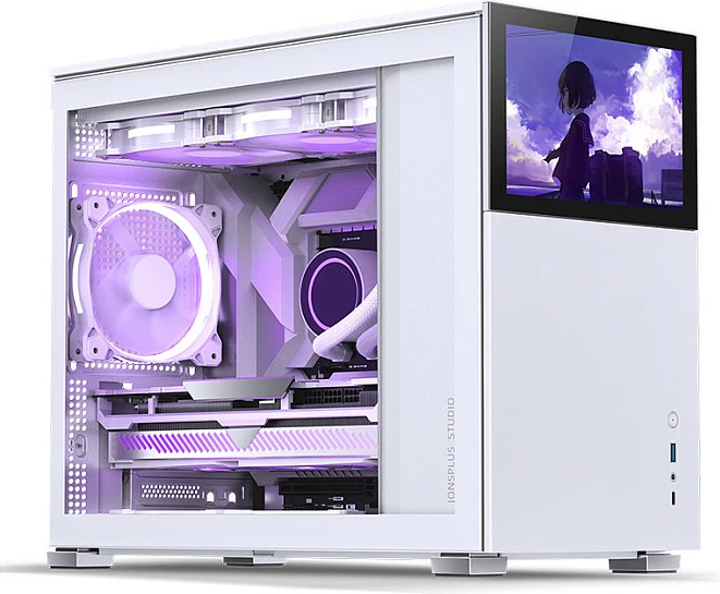 Kasë Jonsbo D31 Screen, Micro-ATX, xham i kalitur, e bardhë