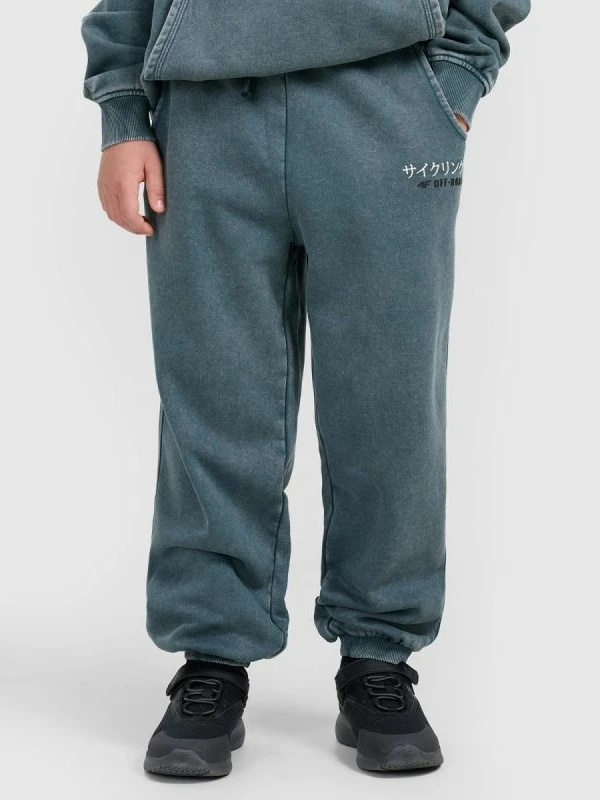 Pantallona sportive për djem 4F, gri