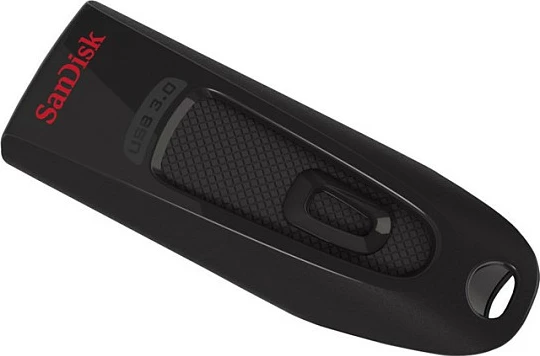 USB SanDisk Ultra, 128 GB, USB Type-A, 3.2 Gen 1, 100 MB/s, Slide, Black