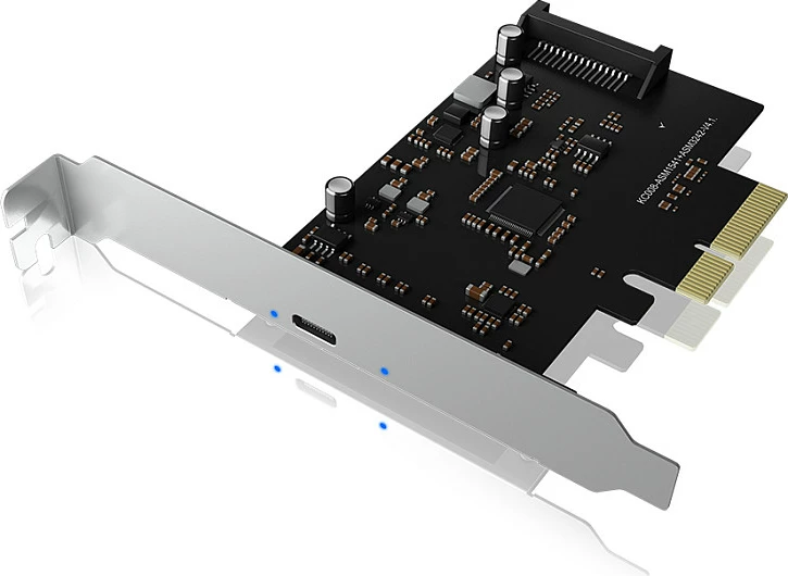 Kartë kontrolleri USB Type-C ICY BOX IB-PCI1901-C32, PCIe 3.0, USB 3.2 Gen2 20Gbps, 1x USB-C, e zezë
