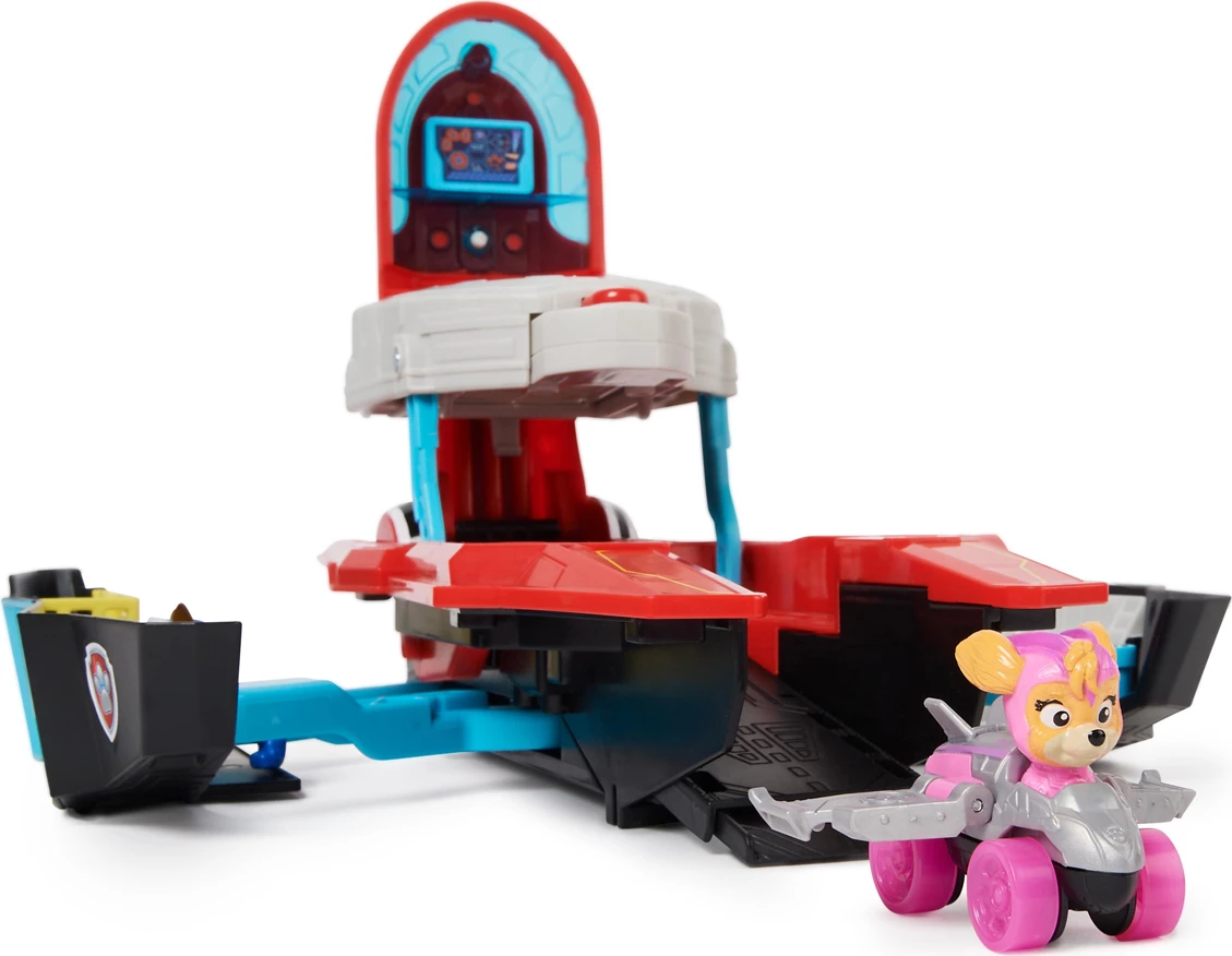 Paw Patrol The Mighty Movie - Pup Squad Air Craft Carrier HQ Playset