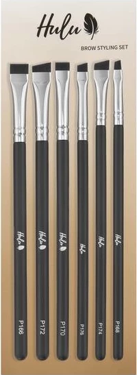 Set furçash për vetulla Hulu Brow Styling Set për femra 6 copë