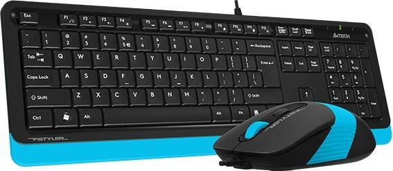 A4 TECH F1010 FSTYLER USB US Black, Set Tastierë dhe Maus