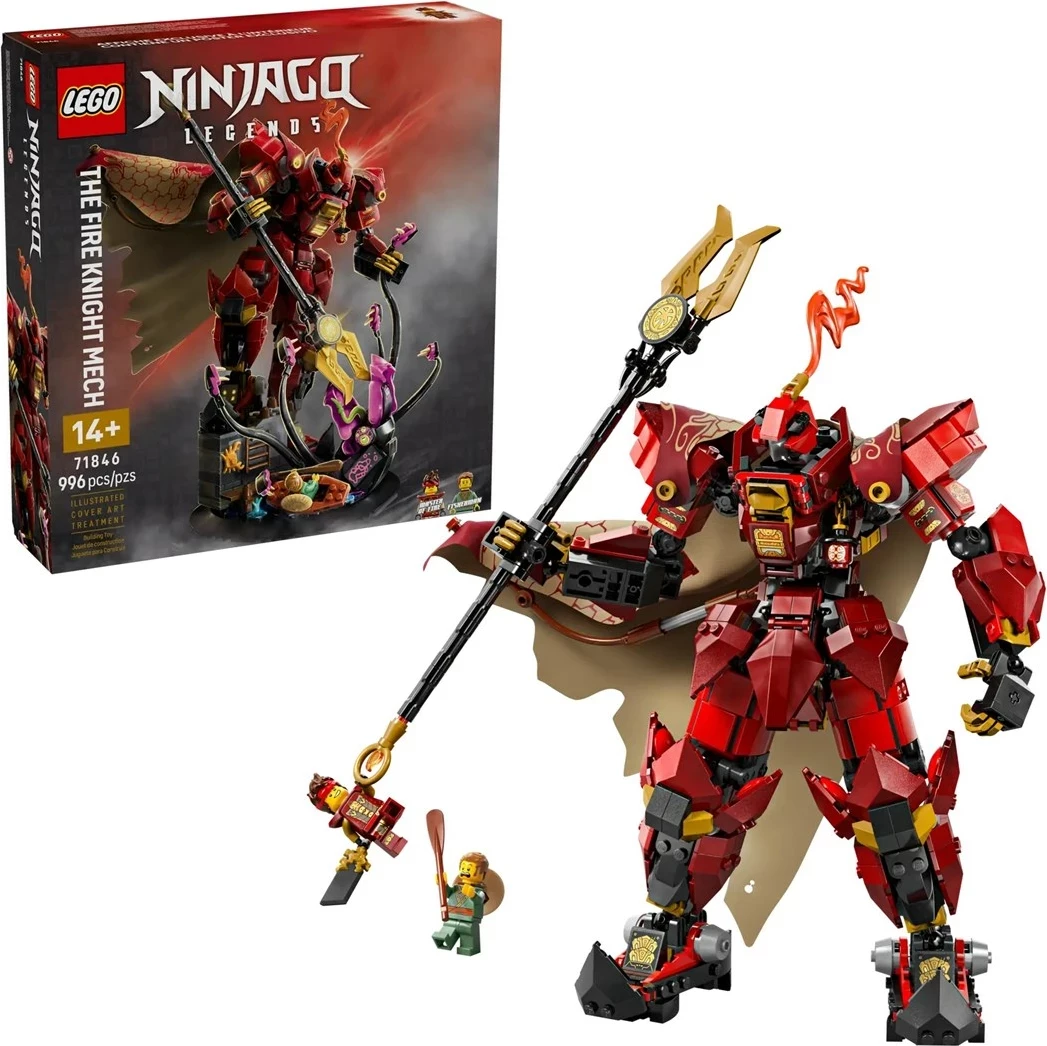 Set LEGO NINJAGO The Fire Knight Mech 71846 me 2 minifigura