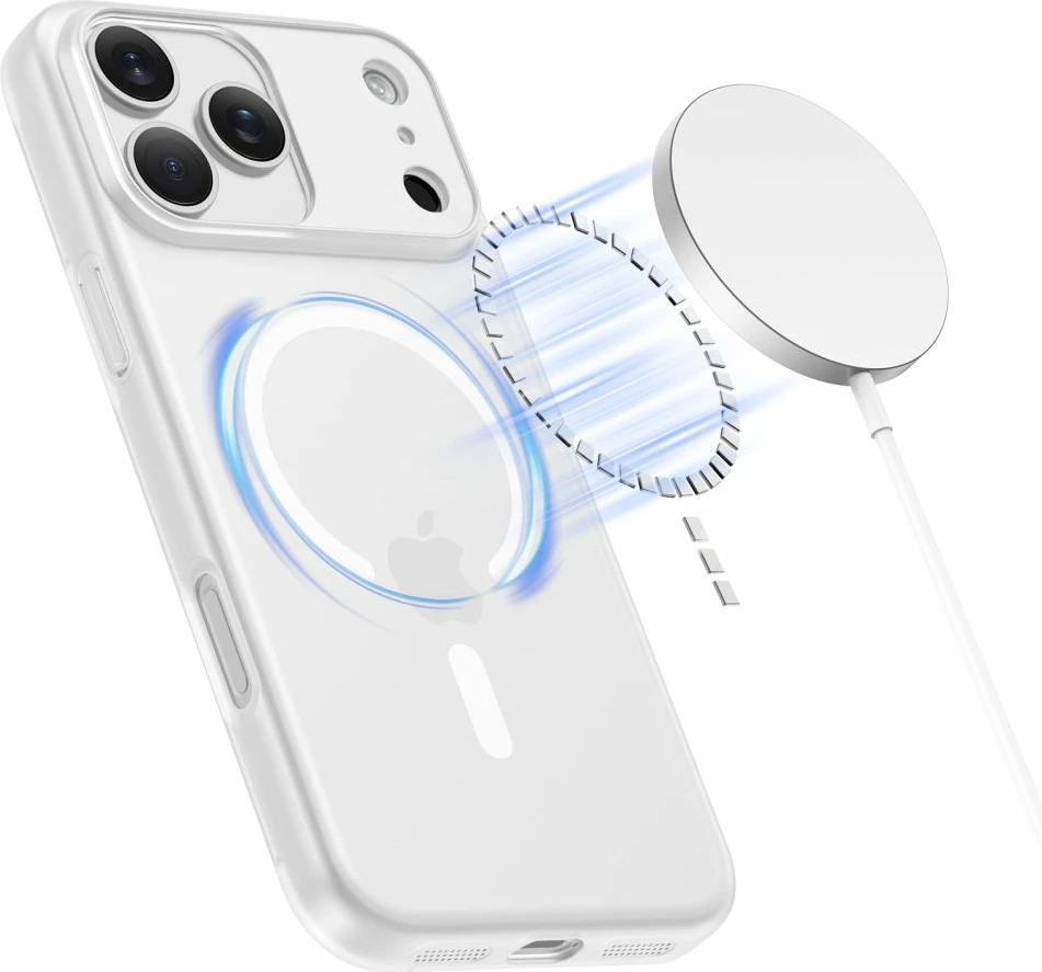 Mbështjellës Tech-Protect MagSlim MagSafe për iPhone 17 Pro, i bardhë mat, 1 copë
