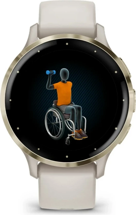 Smartwatch Garmin Venu 3S, 41 mm, AMOLED, Gold, Ivory