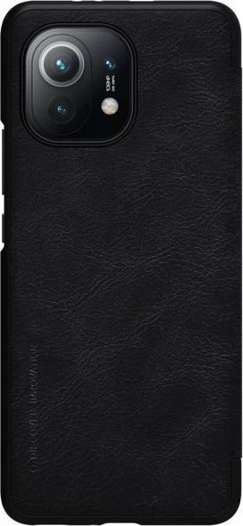 Mbështjellës me kapak NILLKIN QIN për Xiaomi Mi 11, me xhep për kartë, i zi