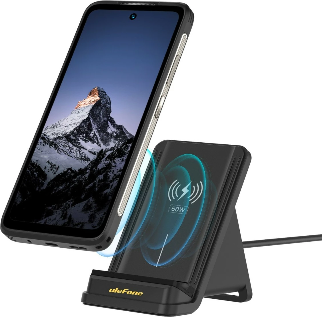 Karikues induktiv Ulefone WCS01, 50W, Docking Station, USB Type-C, Zi