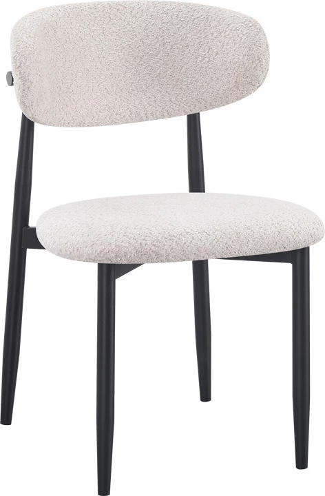 Karrige Folegio, ngjyrë krem me këmbë të zeza, 50x57x79.5cm