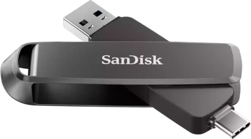 USB memorje SanDisk Extreme PRO Dual Drive SDDDE1-512G-G46 512GB USB-C/A USB 3.2 Gen 2, e zezë