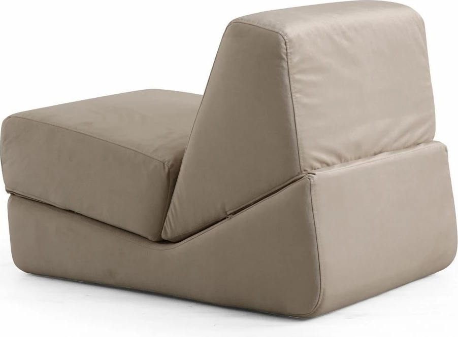 Krevat-karrige një vendës, Origami, ngjyrë krem e shndritshme, Atelier del Sofa
