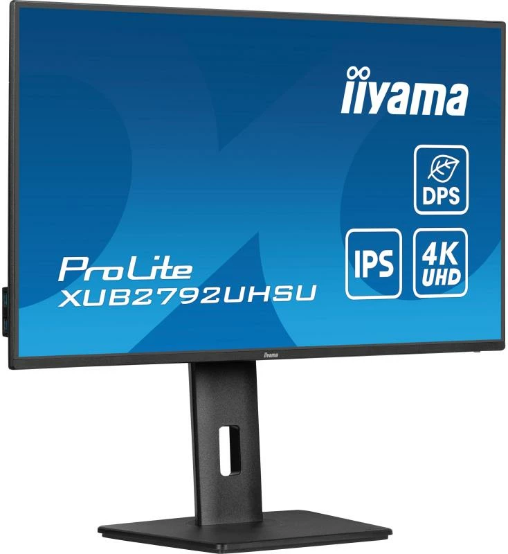 Monitor iiyama ProLite XUB2792UHSU-B6 27" 4K UHD IPS me rregullim lartësie 150 mm, pivot & swivel, i zi