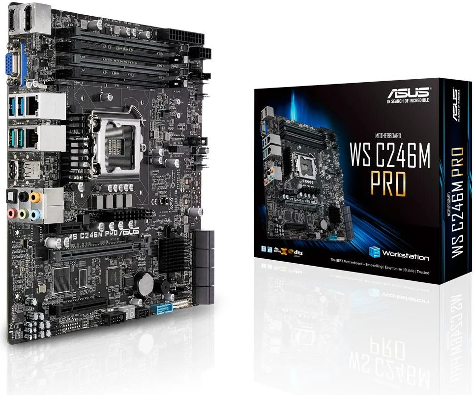 Pllakë amë Asus WS C246M PRO Intel, 64GB