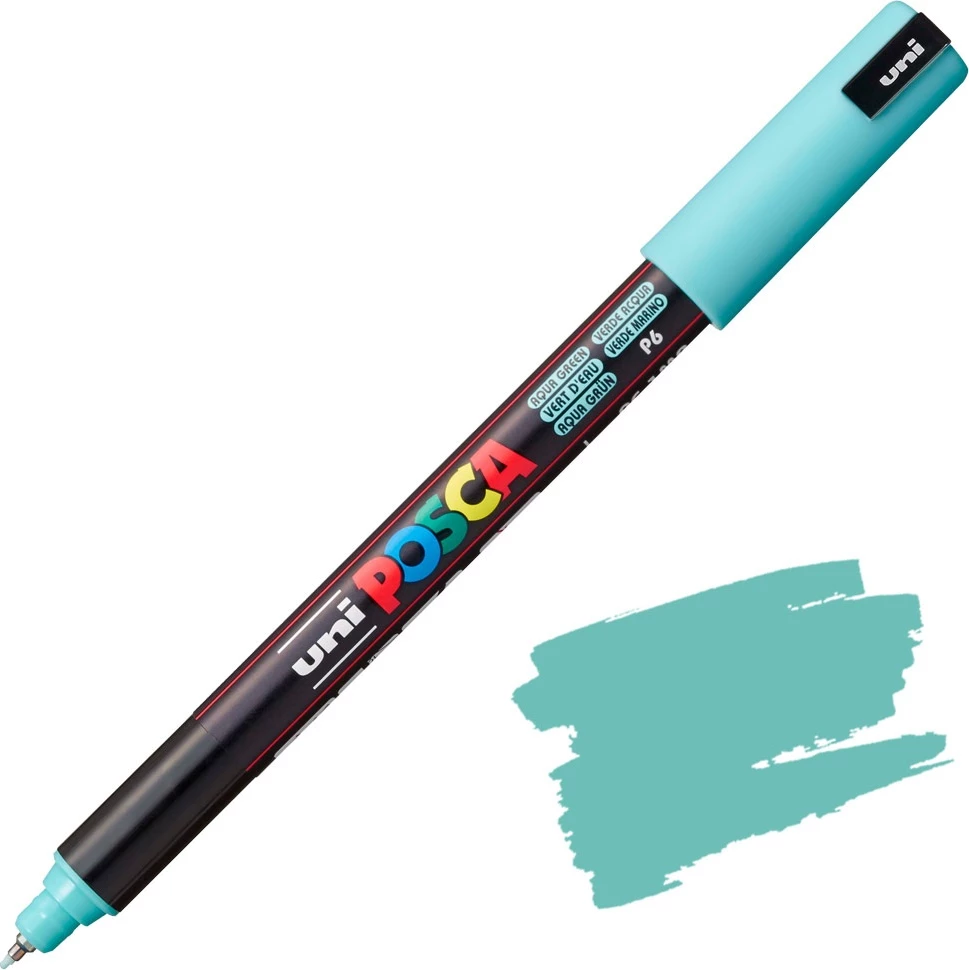 UNI POSCA PC-3M Marker – Ngjyrë Aqua Green