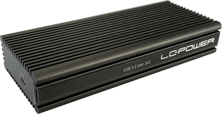 Kasë SSD LC-Power LC-M2-C-NVME-2X2, M.2, PCI Express, USB 3.2 Gen 2x2, e zezë