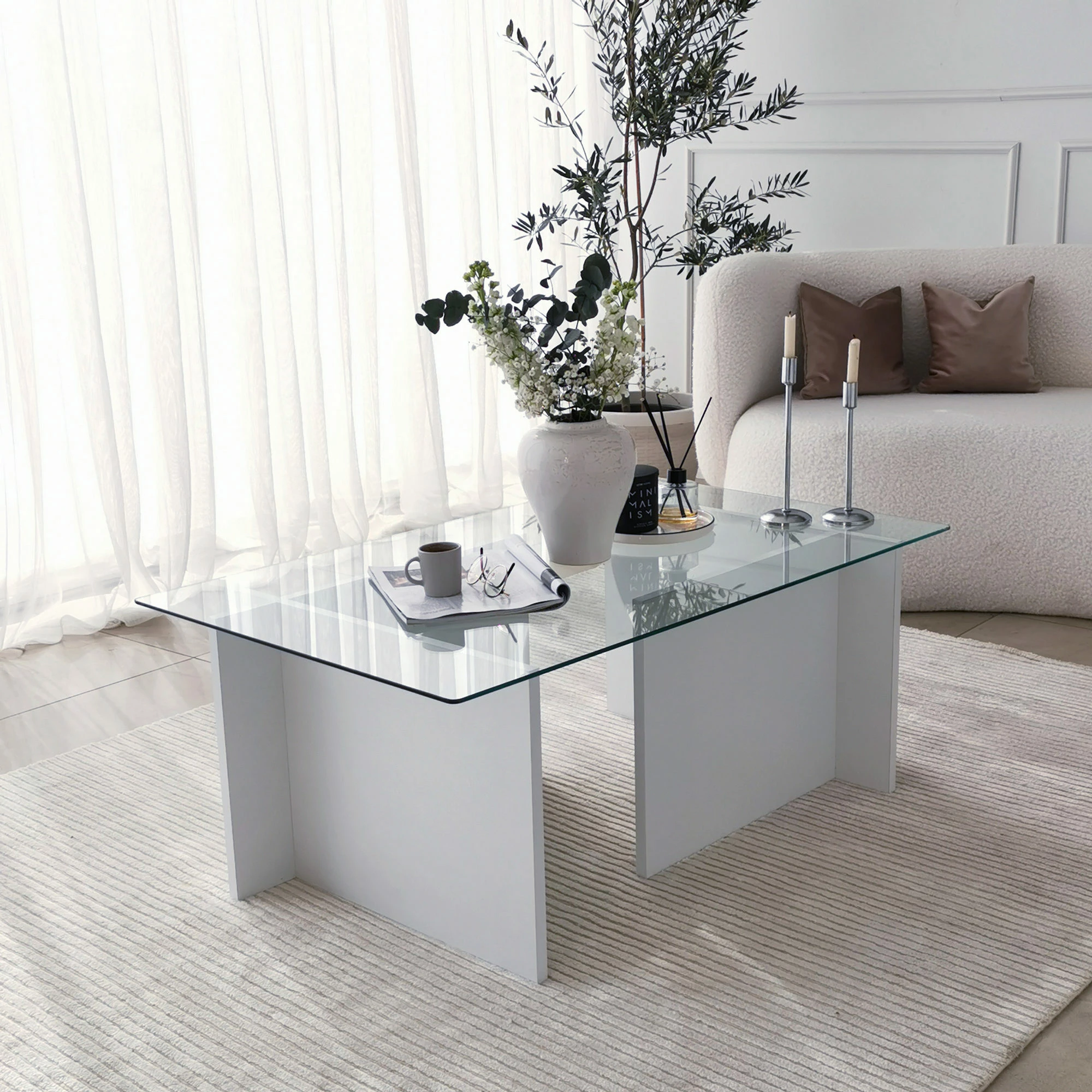 Tavolinë kafeje Hanah Home, Escape, e bardhë