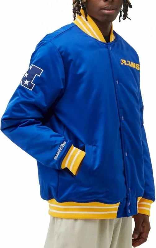 Jakne për meshkuj Mitchell & Ness, Los Angeles Rams, blu
