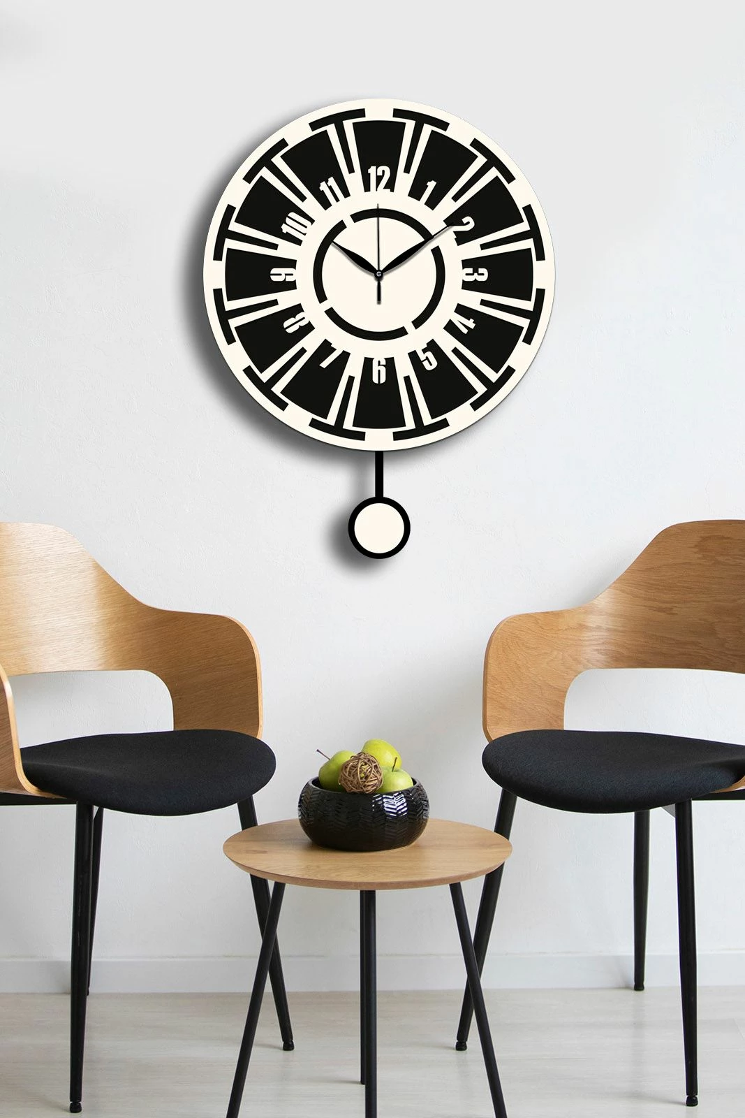 Orë muri dekorative Wallity, krem e zezë, Vlnt114Kr