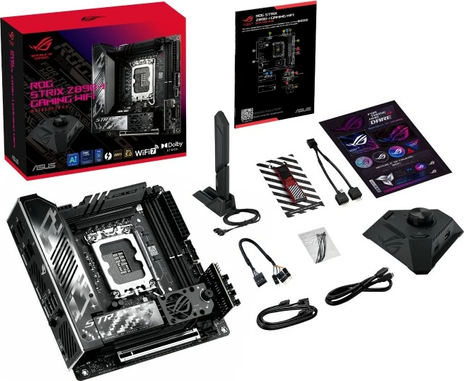 Pllakë amë ASUS ROG STRIX Z890-I GAMING WIFI, Intel, LGA 1851, DDR5, 96 GB