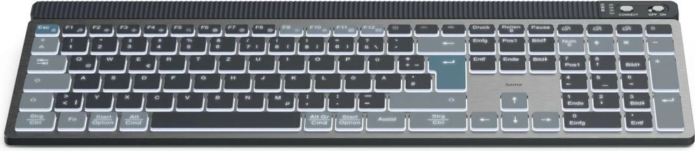 Set tastierë dhe maus wireless Hama WKM-750, QWERTY, i zi
