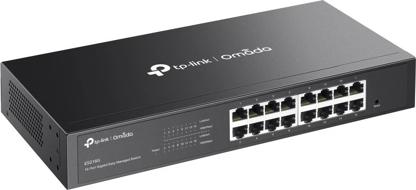 Switch i menaxhuar TP-LINK ES216G, 16 porta Gigabit, Kasë metalike