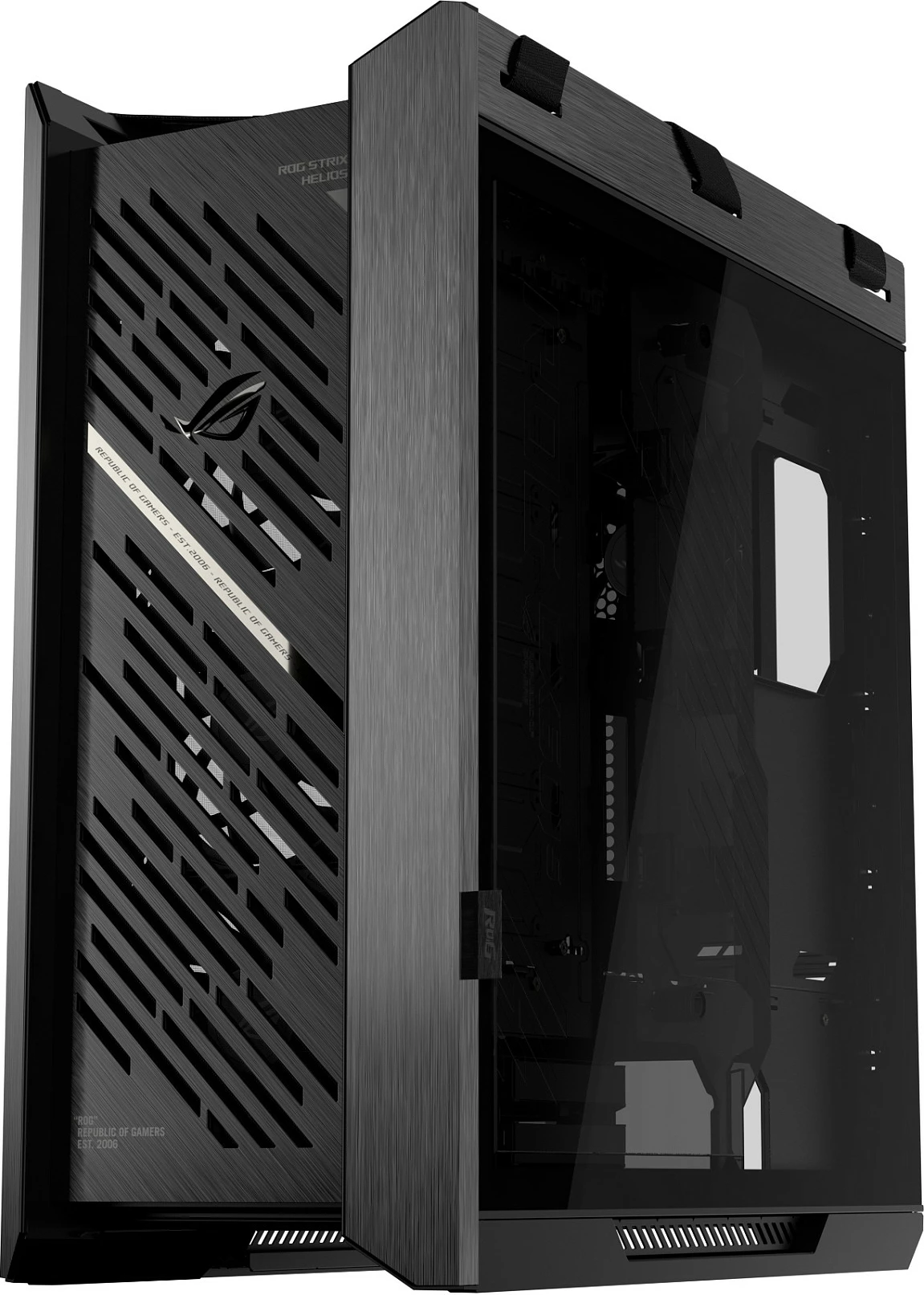 Kasë ASUS ROG Strix Helios II GX601S, Midi Tower, Tempered Glass, RGB, e zezë