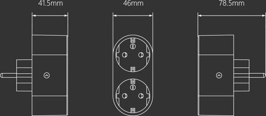 Socket Gosund SP211, 2 copë, 3500W, Tuya, e bardhë