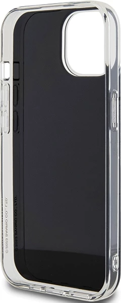 Mbështjellës Hello Kitty IML Kitty Face për iPhone 15, i zi