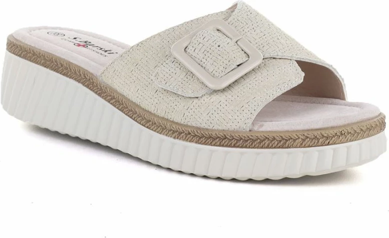 Sandale me platformë për femra S.Barski 7002, bezhë