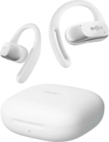 Kufje pa tela open-ear Shokz OpenFit T511-ST-WT True Wireless me grepa veshi 8.7 g, të bardha
