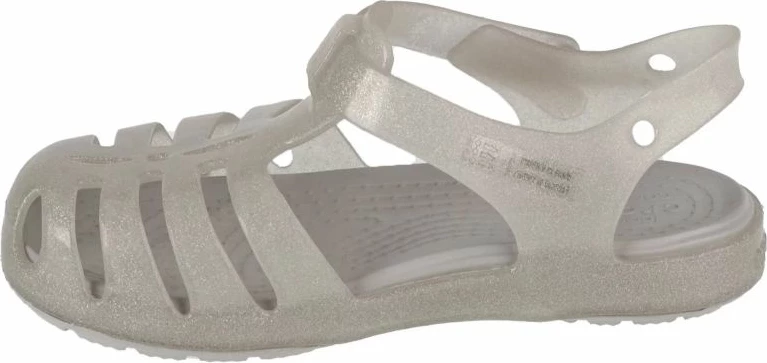 Sandale për fëmijë Crocs Isabella Jr, gri/argjendtë