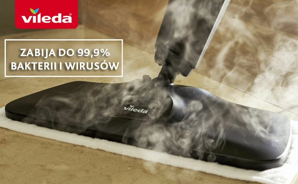 Mop me avull Vileda Steam Plus XXL 1550 W, 0.40 L, 40 cm, kabllo 7 m, i zi