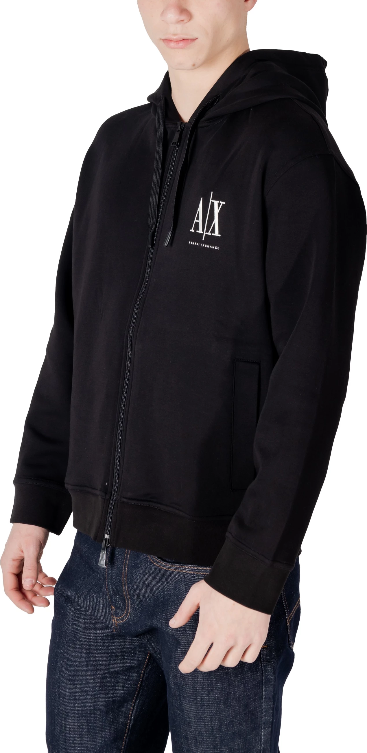 Duks me kapuç për meshkuj Armani Exchange XM000371 AF10818, i zi [Madhësia: XS]